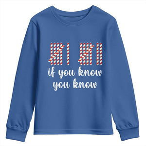 Funny 67 Christmas Youth Sweatshirt If You Know You Know Six Seven Meme Canday Cane TS11 Royal Blue Print Your Wear