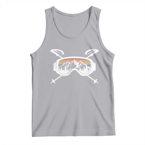 Ski Goggles Mountain Snow Skiing Retro Winter Vacation Tank Top TS11 Athletic Heather Print Your Wear