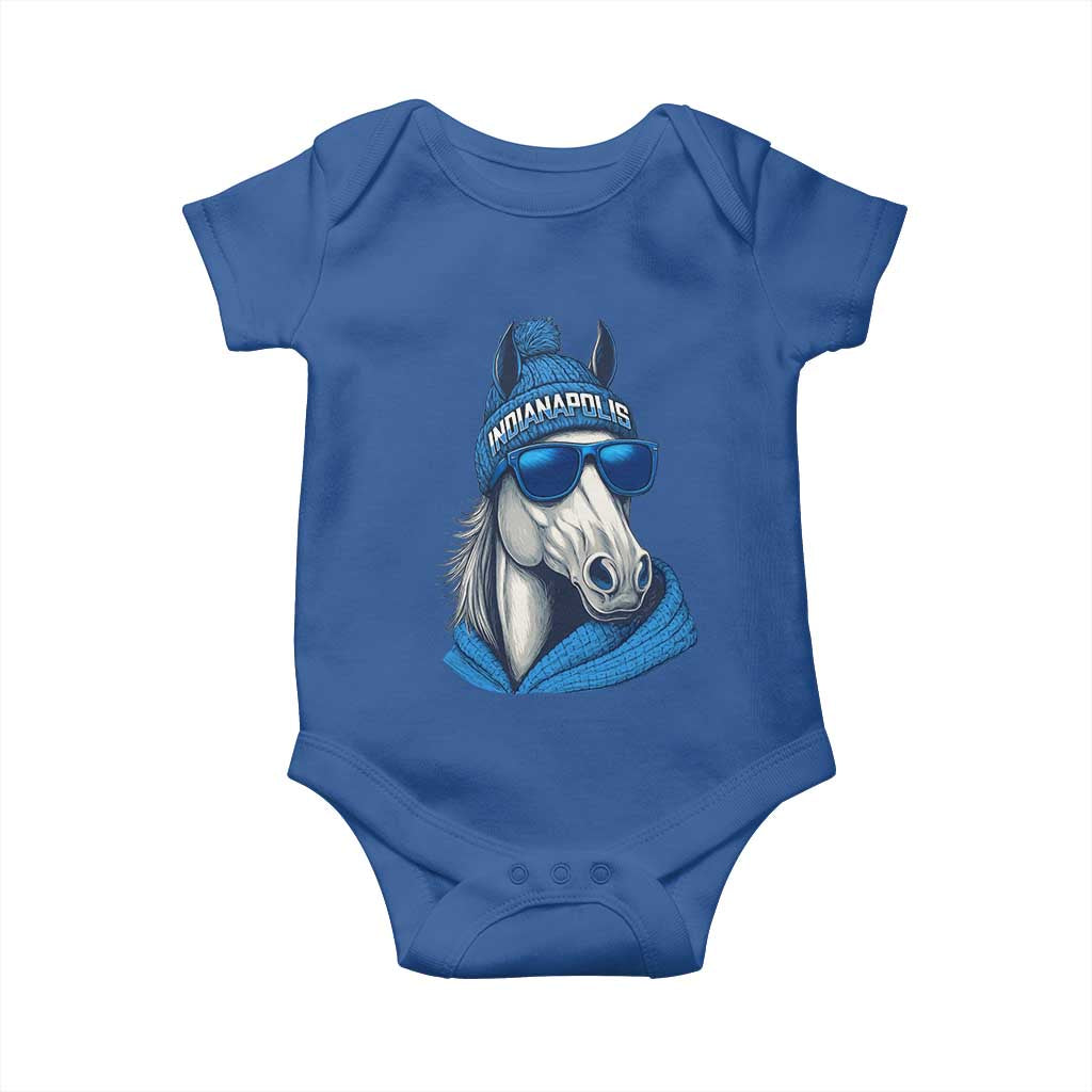 IFC Game Day Baby Onesie Blue Sunglasses Football Game Sport Lover TS11 Royal Blue Print Your Wear