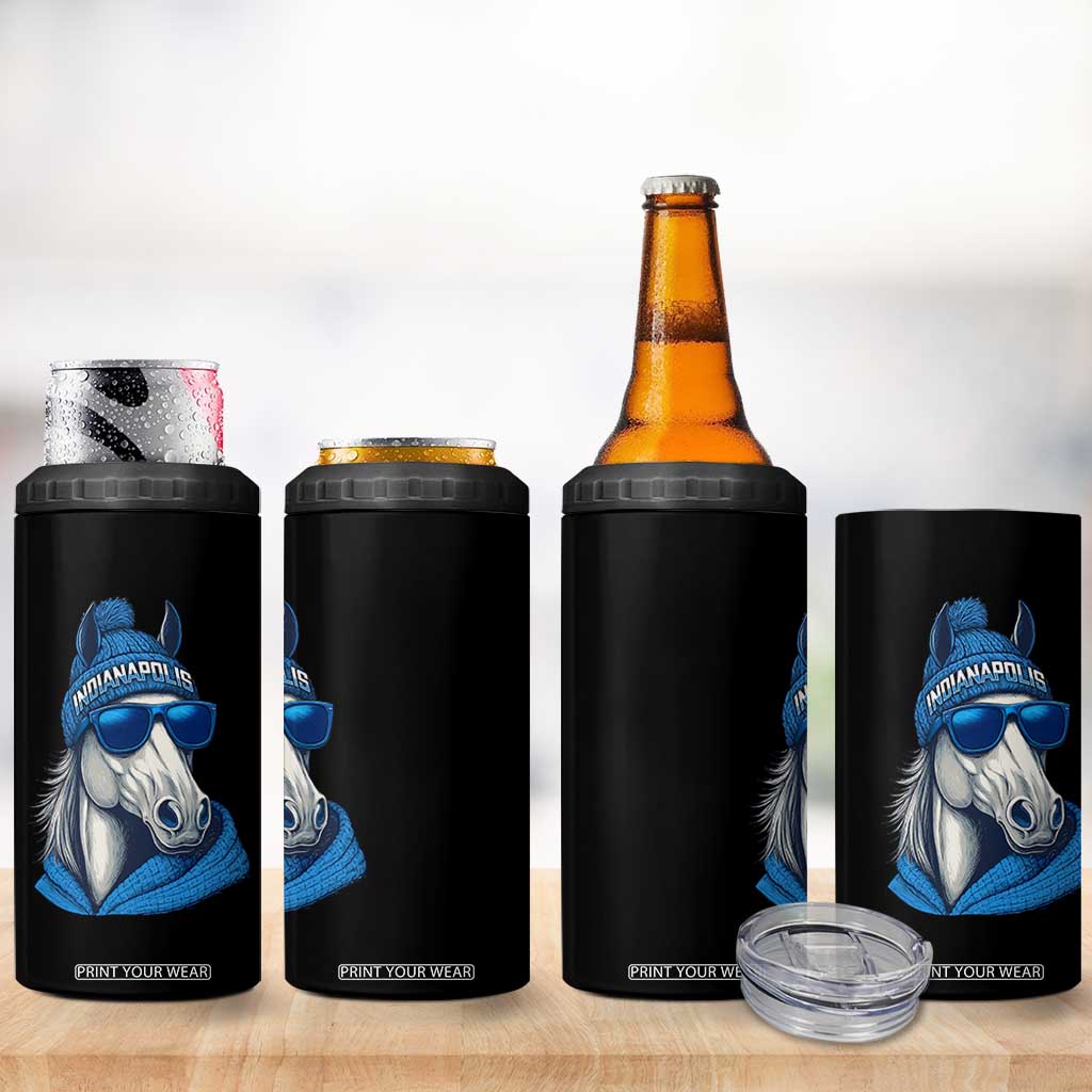 IFC Game Day 4 in 1 Can Cooler Tumbler Blue Sunglasses Football Game Sport Lover TS11 Print Your Wear