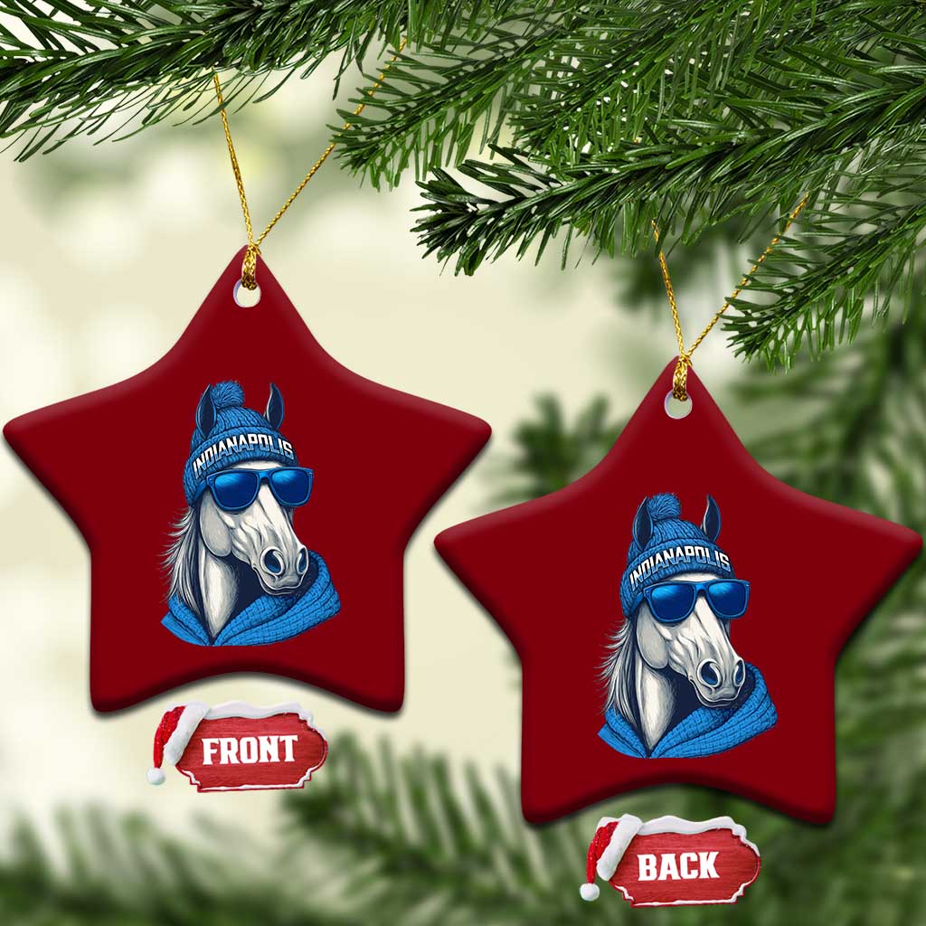 IFC Game Day Ceramic Ornament Blue Sunglasses Football Game Sport Lover TS11 Print Your Wear