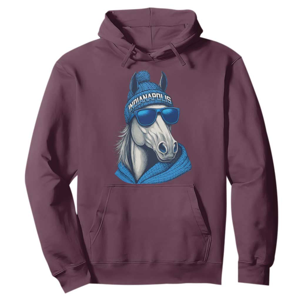 IFC Game Day Hoodie Blue Sunglasses Football Game Sport Lover TS11 Maroon Print Your Wear