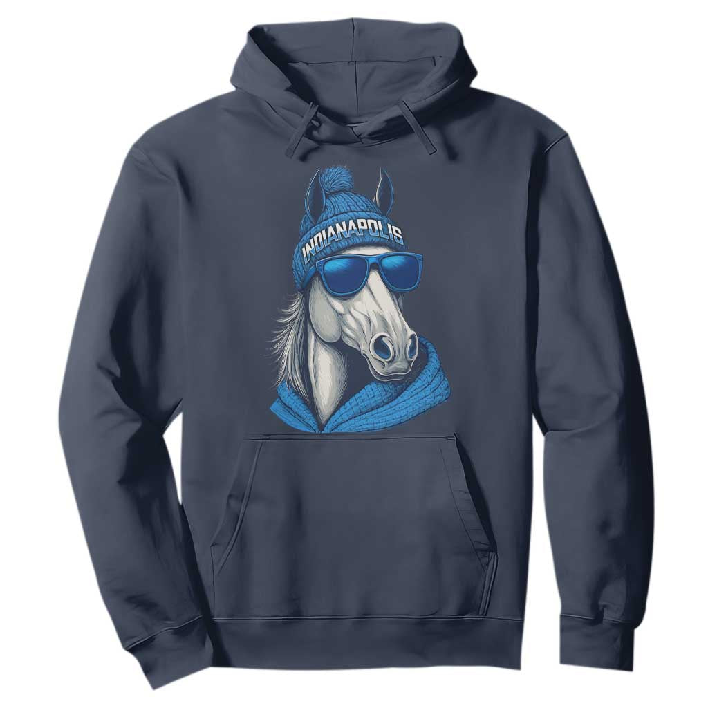 IFC Game Day Hoodie Blue Sunglasses Football Game Sport Lover TS11 Navy Print Your Wear