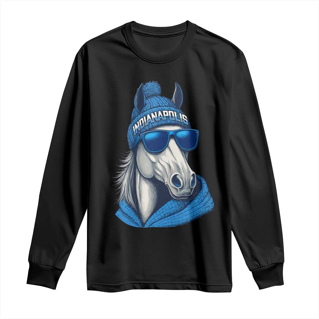 IFC Game Day Long Sleeve Shirt Blue Sunglasses Football Game Sport Lover TS11 Black Print Your Wear