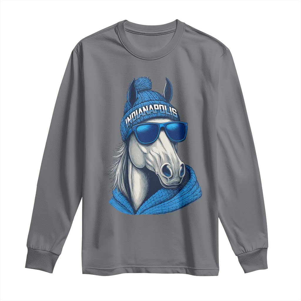 IFC Game Day Long Sleeve Shirt Blue Sunglasses Football Game Sport Lover TS11 Charcoal Print Your Wear