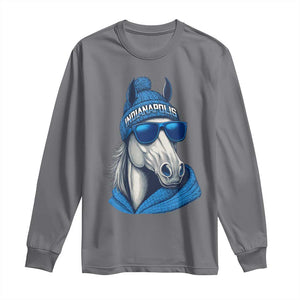 IFC Game Day Long Sleeve Shirt Blue Sunglasses Football Game Sport Lover TS11 Charcoal Print Your Wear