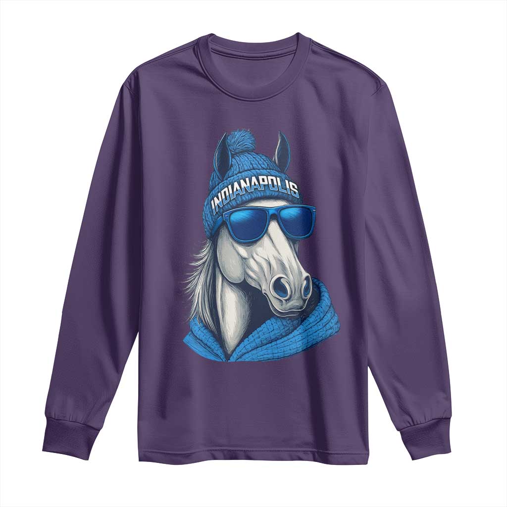 IFC Game Day Long Sleeve Shirt Blue Sunglasses Football Game Sport Lover TS11 Purple Print Your Wear