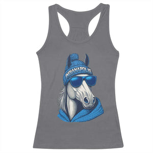IFC Game Day Racerback Tank Top Blue Sunglasses Football Game Sport Lover TS11 Charcoal Print Your Wear