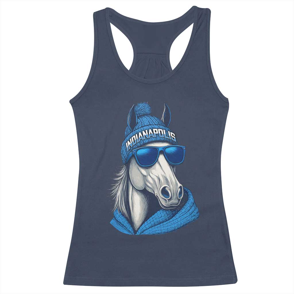 IFC Game Day Racerback Tank Top Blue Sunglasses Football Game Sport Lover TS11 Navy Print Your Wear