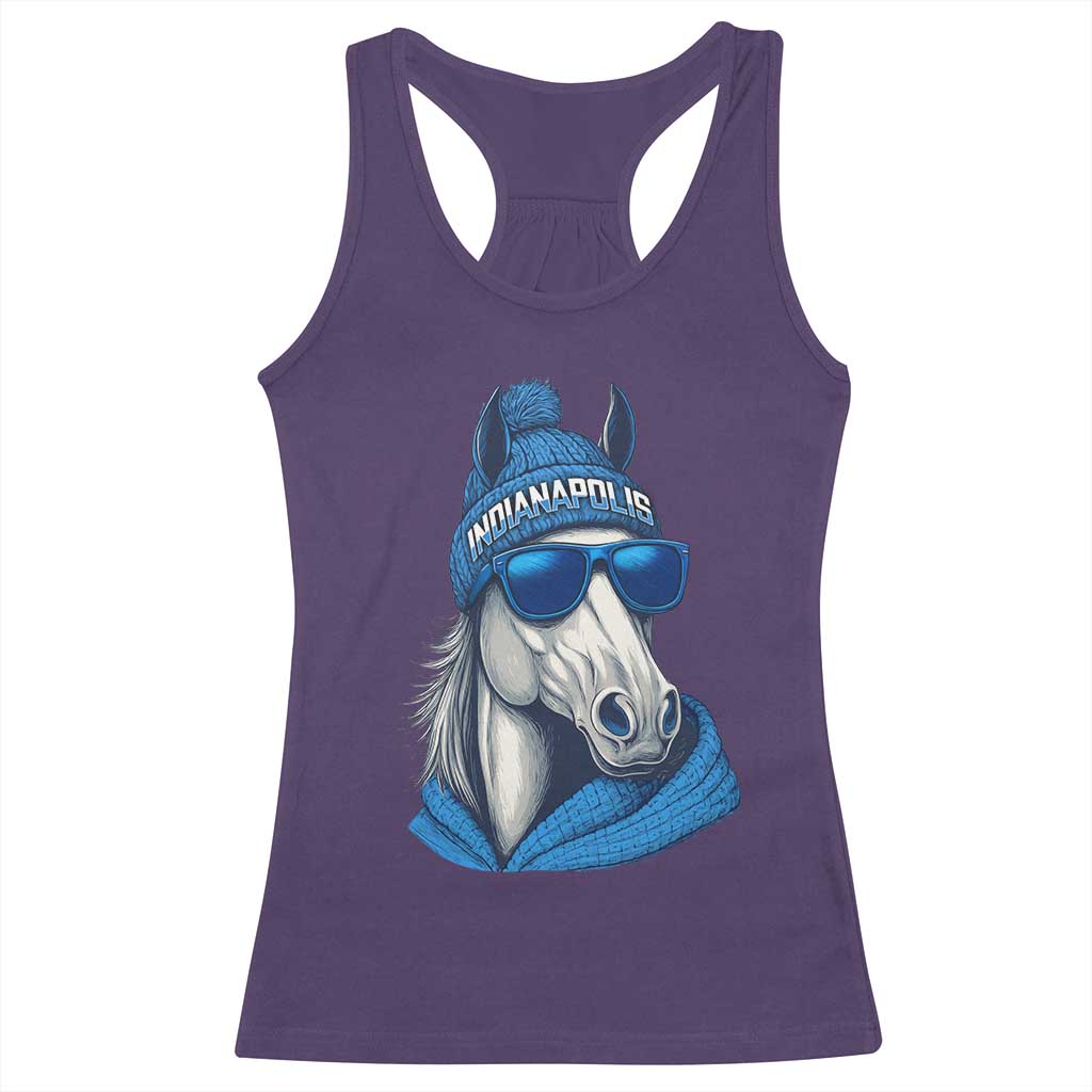 IFC Game Day Racerback Tank Top Blue Sunglasses Football Game Sport Lover TS11 Purple Print Your Wear