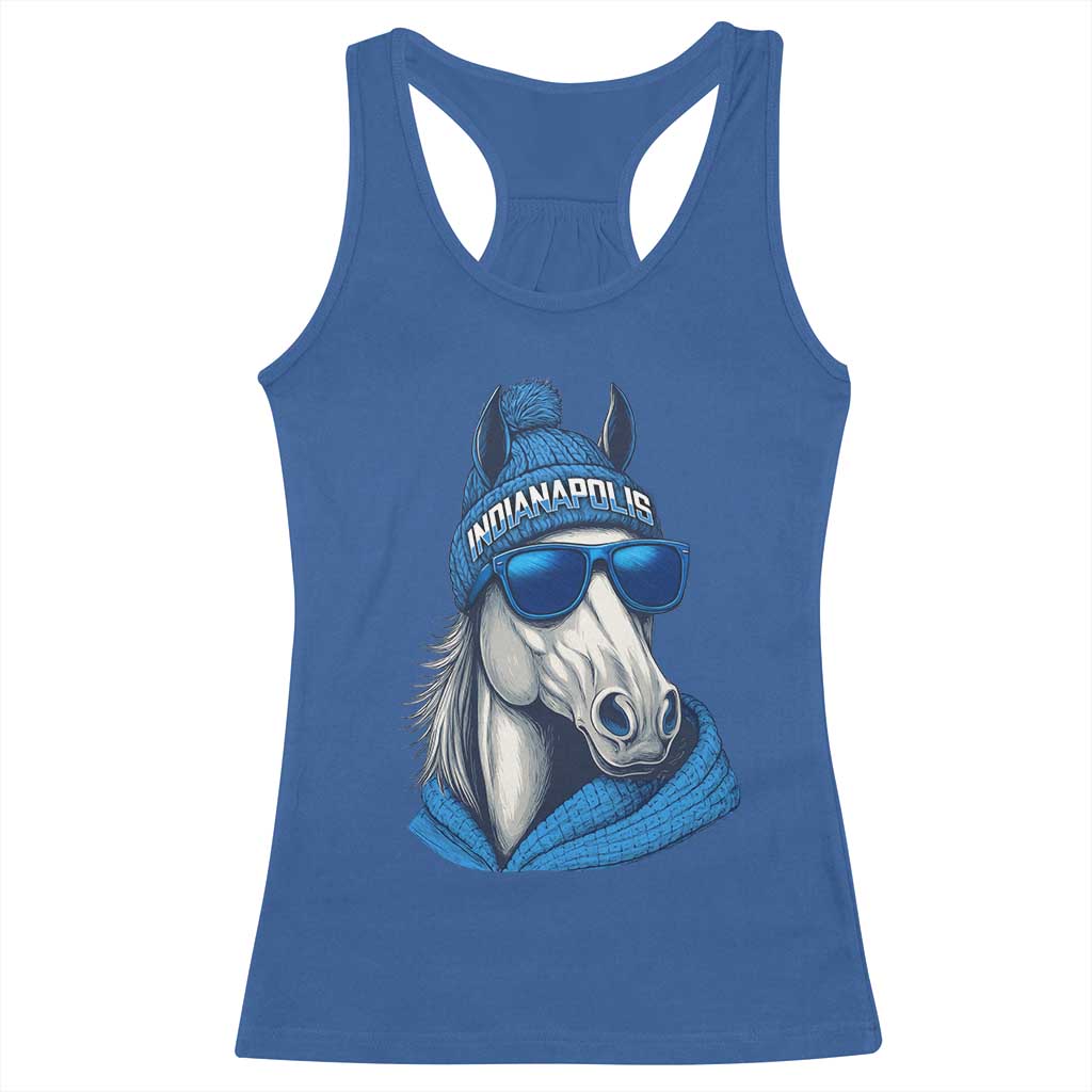 IFC Game Day Racerback Tank Top Blue Sunglasses Football Game Sport Lover TS11 Royal Blue Print Your Wear
