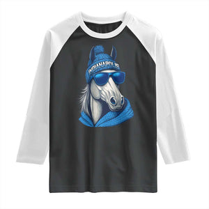 IFC Game Day Raglan Shirt Blue Sunglasses Football Game Sport Lover TS11 Black White Print Your Wear