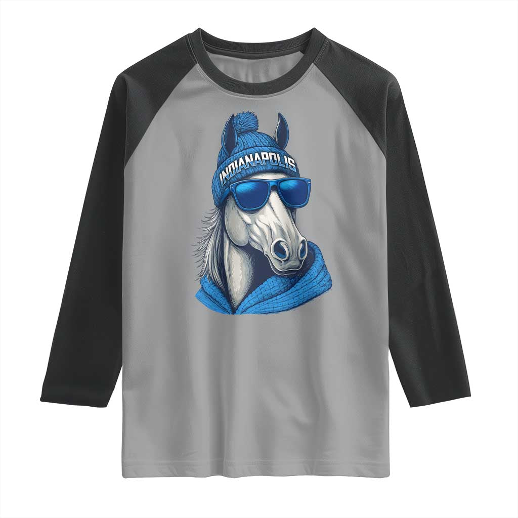 IFC Game Day Raglan Shirt Blue Sunglasses Football Game Sport Lover TS11 Sport Gray Black Print Your Wear