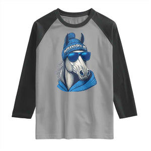 IFC Game Day Raglan Shirt Blue Sunglasses Football Game Sport Lover TS11 Sport Gray Black Print Your Wear