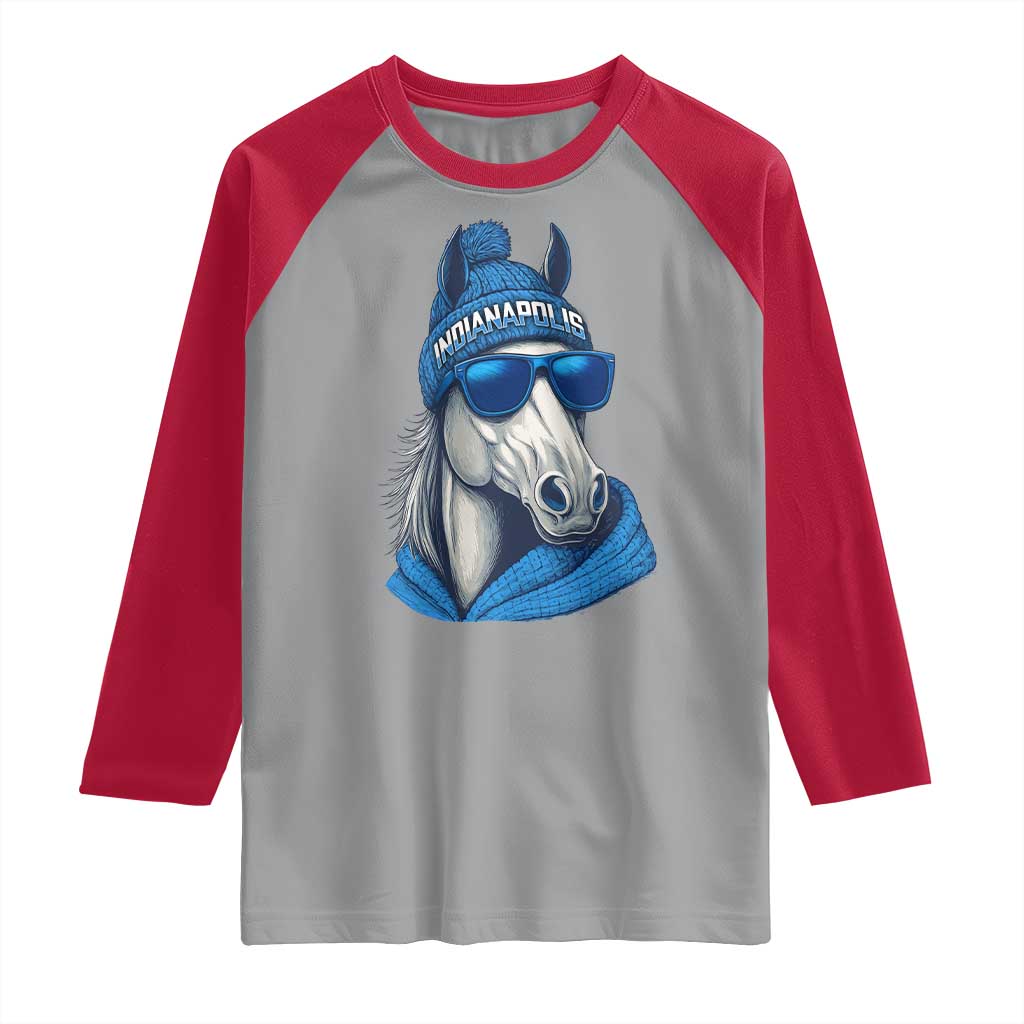 IFC Game Day Raglan Shirt Blue Sunglasses Football Game Sport Lover TS11 Sport Gray Red Print Your Wear