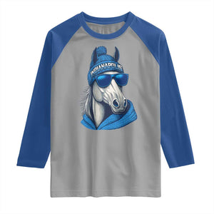 IFC Game Day Raglan Shirt Blue Sunglasses Football Game Sport Lover TS11 Sport Gray Royal Print Your Wear