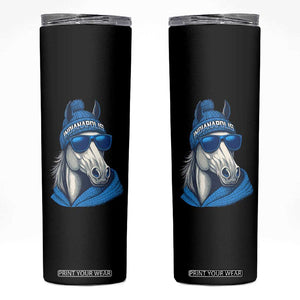 IFC Game Day Skinny Tumbler Blue Sunglasses Football Game Sport Lover TS11 Black Print Your Wear