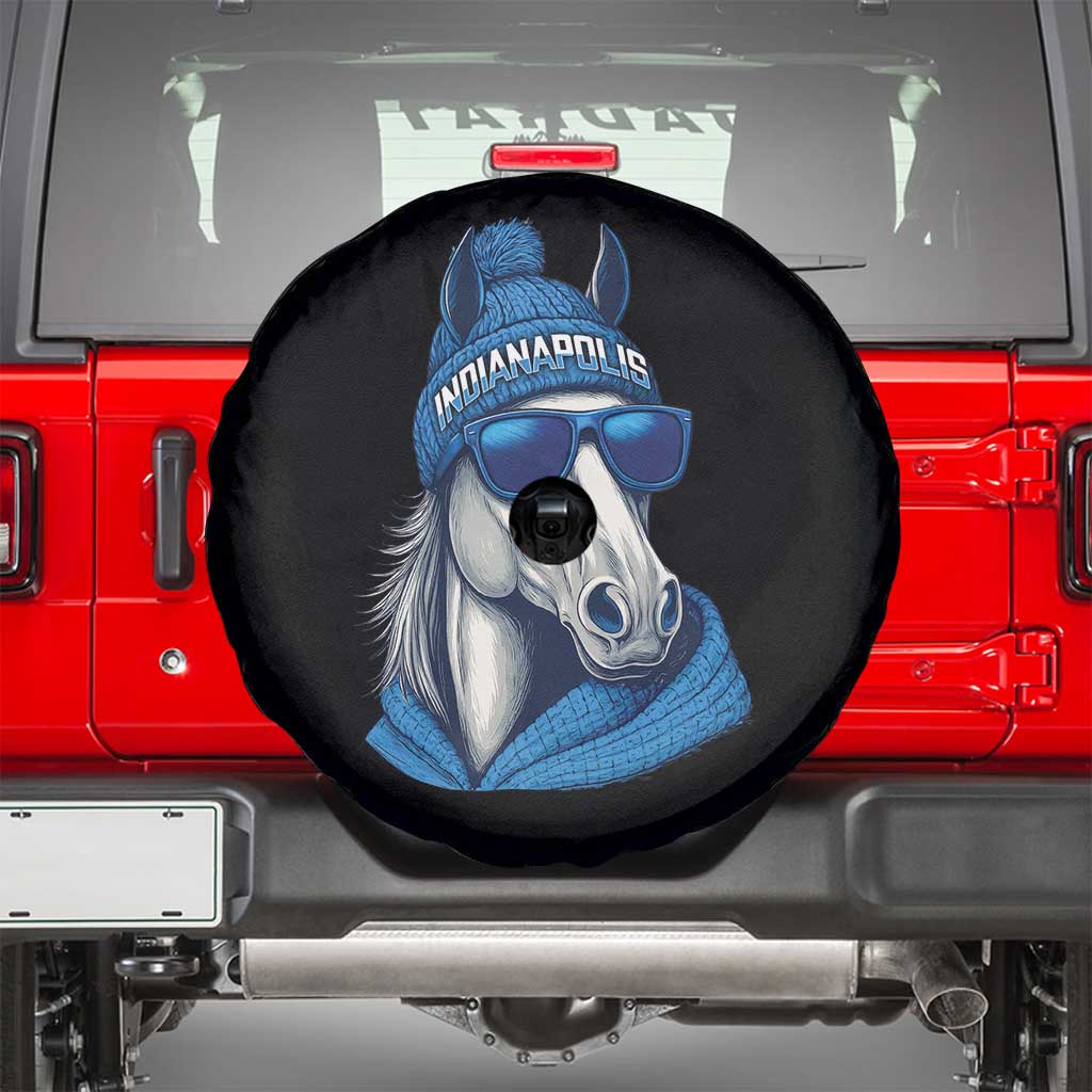 IFC Game Day Spare Tire Cover Blue Sunglasses Football Game Sport Lover TS11 Black Print Your Wear