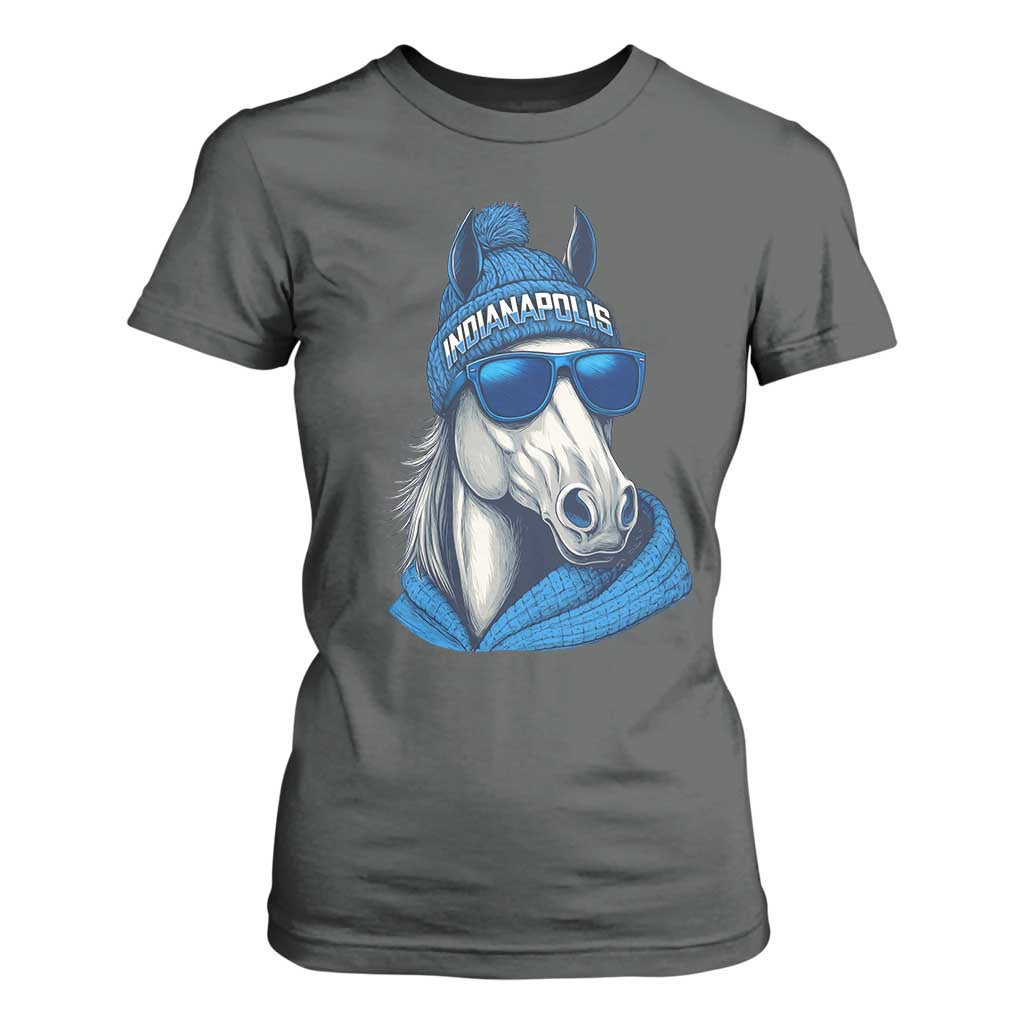IFC Game Day T Shirt For Women Blue Sunglasses Football Game Sport Lover TS11 Dark Heather Print Your Wear