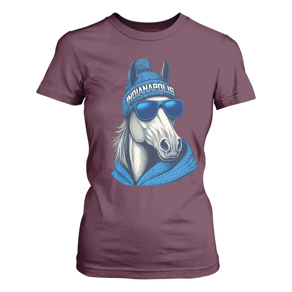 IFC Game Day T Shirt For Women Blue Sunglasses Football Game Sport Lover TS11 Maroon Print Your Wear