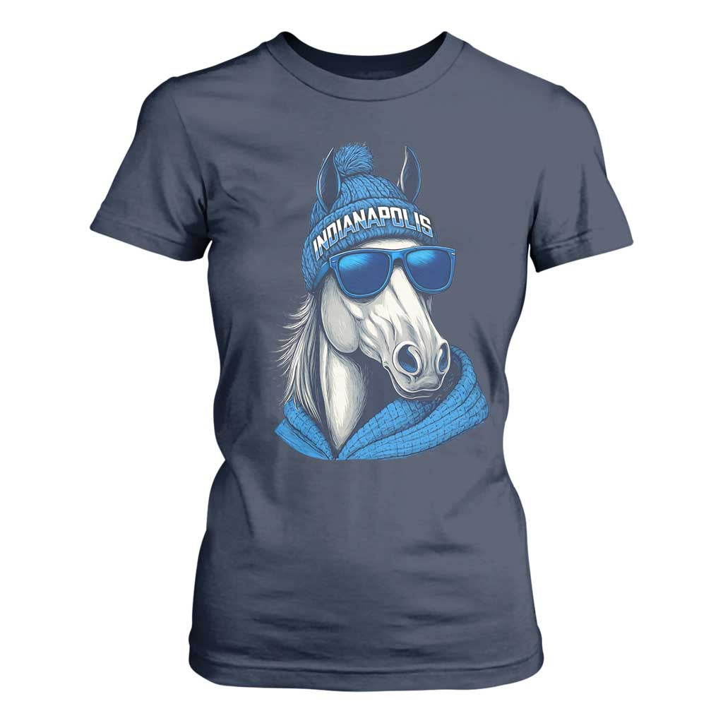 IFC Game Day T Shirt For Women Blue Sunglasses Football Game Sport Lover TS11 Navy Print Your Wear