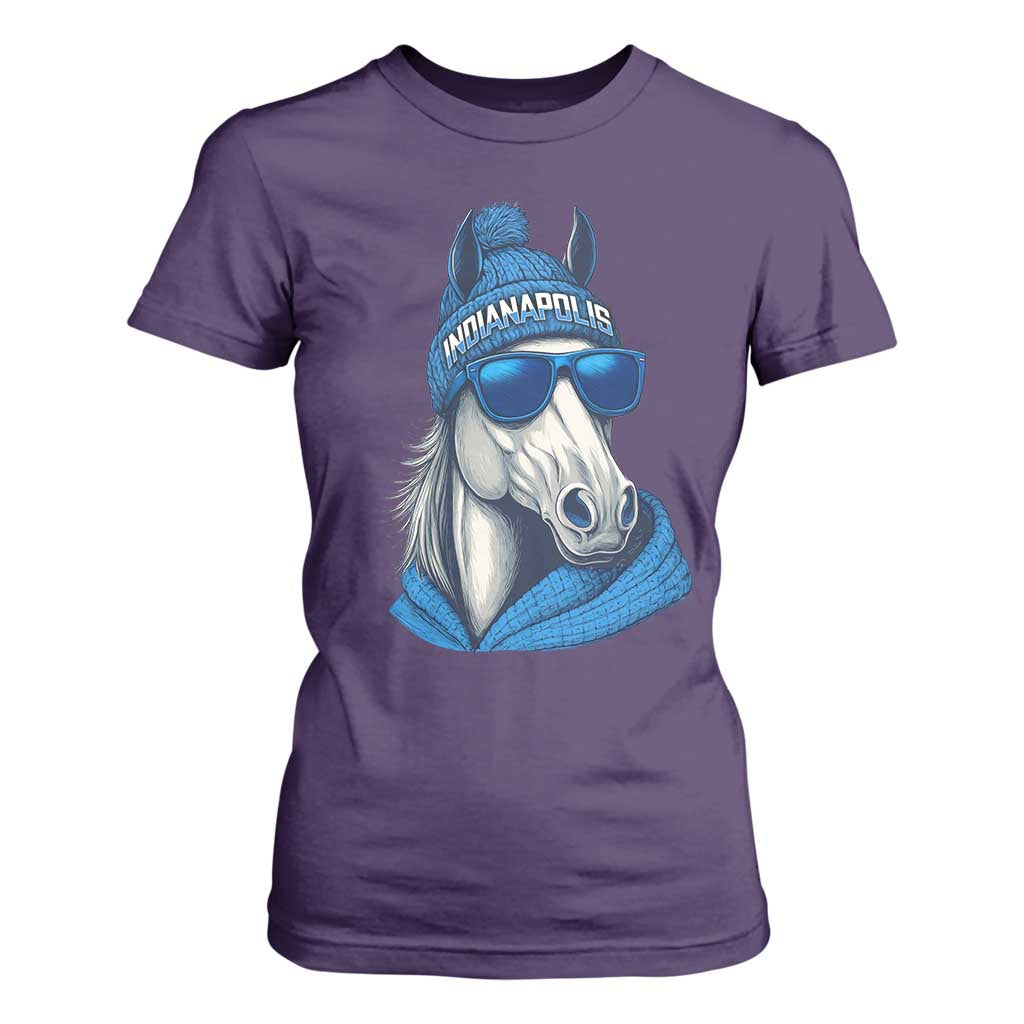IFC Game Day T Shirt For Women Blue Sunglasses Football Game Sport Lover TS11 Purple Print Your Wear