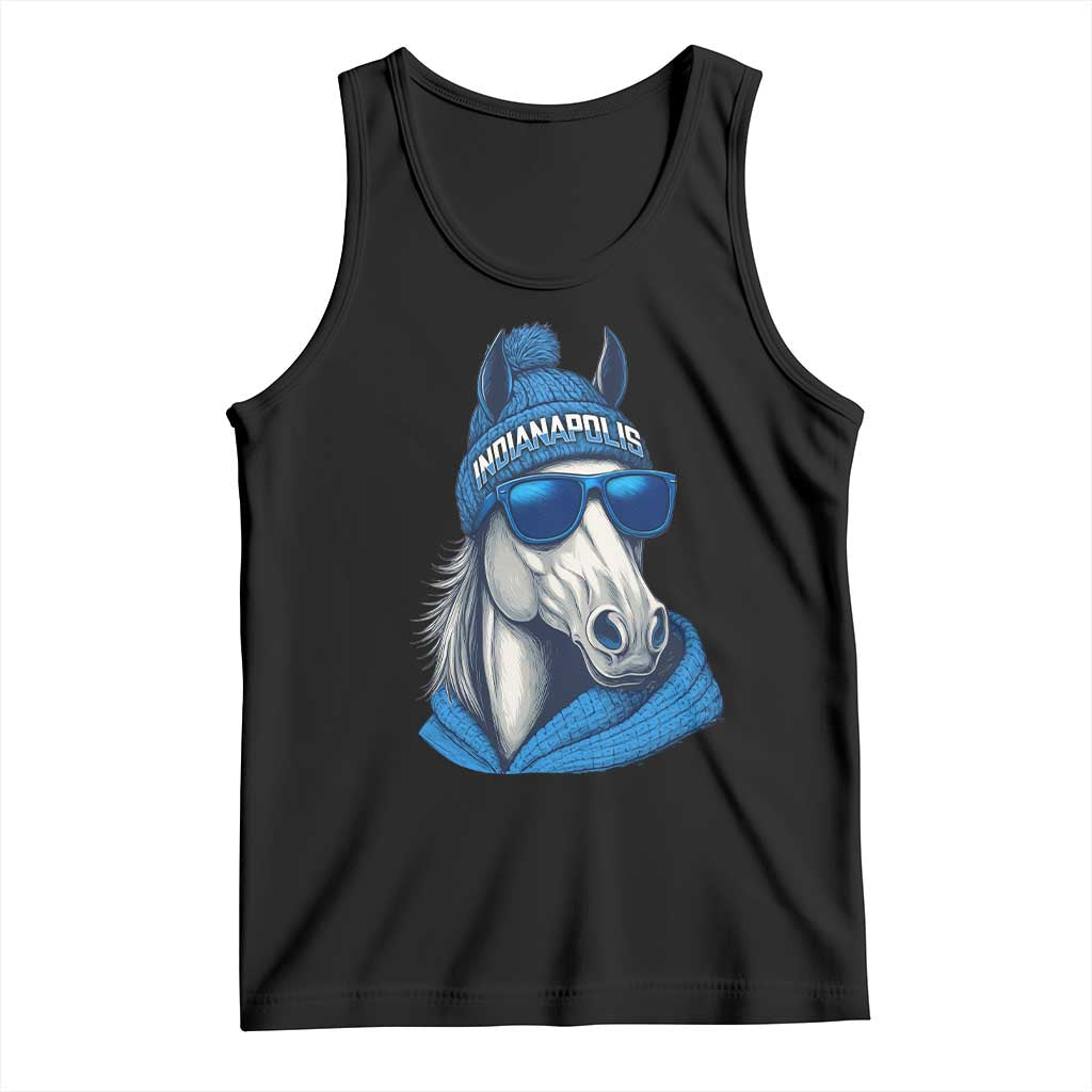 IFC Game Day Tank Top Blue Sunglasses Football Game Sport Lover TS11 Black Print Your Wear