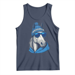 IFC Game Day Tank Top Blue Sunglasses Football Game Sport Lover TS11 Navy Print Your Wear