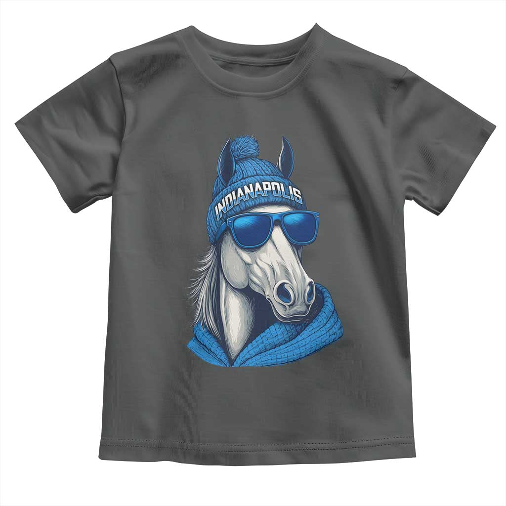 IFC Game Day Toddler T Shirt Blue Sunglasses Football Game Sport Lover TS11 Dark Heather Print Your Wear