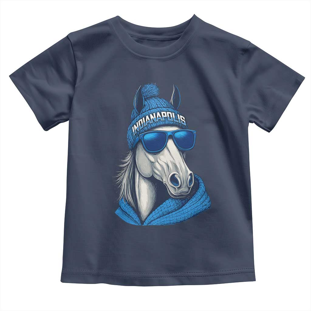 IFC Game Day Toddler T Shirt Blue Sunglasses Football Game Sport Lover TS11 Navy Print Your Wear