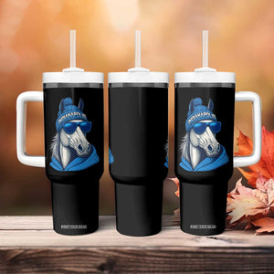 IFC Game Day Tumbler With Handle Blue Sunglasses Football Game Sport Lover TS11 Print Your Wear