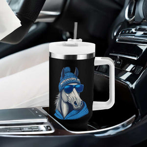 IFC Game Day Tumbler With Handle Blue Sunglasses Football Game Sport Lover TS11 Print Your Wear