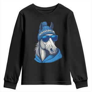 IFC Game Day Youth Sweatshirt Blue Sunglasses Football Game Sport Lover TS11 Black Print Your Wear