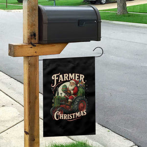 Funny Farmer Christmas Xmas Santa Farm Tractor Garden Flag TS11 Print Your Wear