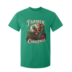 Funny Farmer Christmas Xmas Santa Farm Tractor T Shirt For Kid TS11 Irish Green Print Your Wear