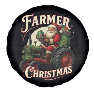 Funny Farmer Christmas Xmas Santa Farm Tractor Spare Tire Cover TS11 Print Your Wear