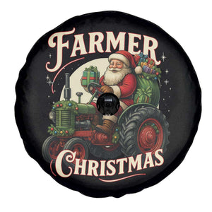Funny Farmer Christmas Xmas Santa Farm Tractor Spare Tire Cover TS11 Print Your Wear