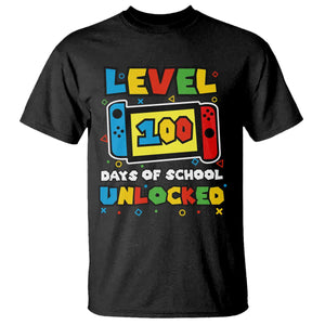 Level 100 Days Of School Unlocked T Shirt Happy 100TH Days Of School Gaming TS11 Black Print Your Wear