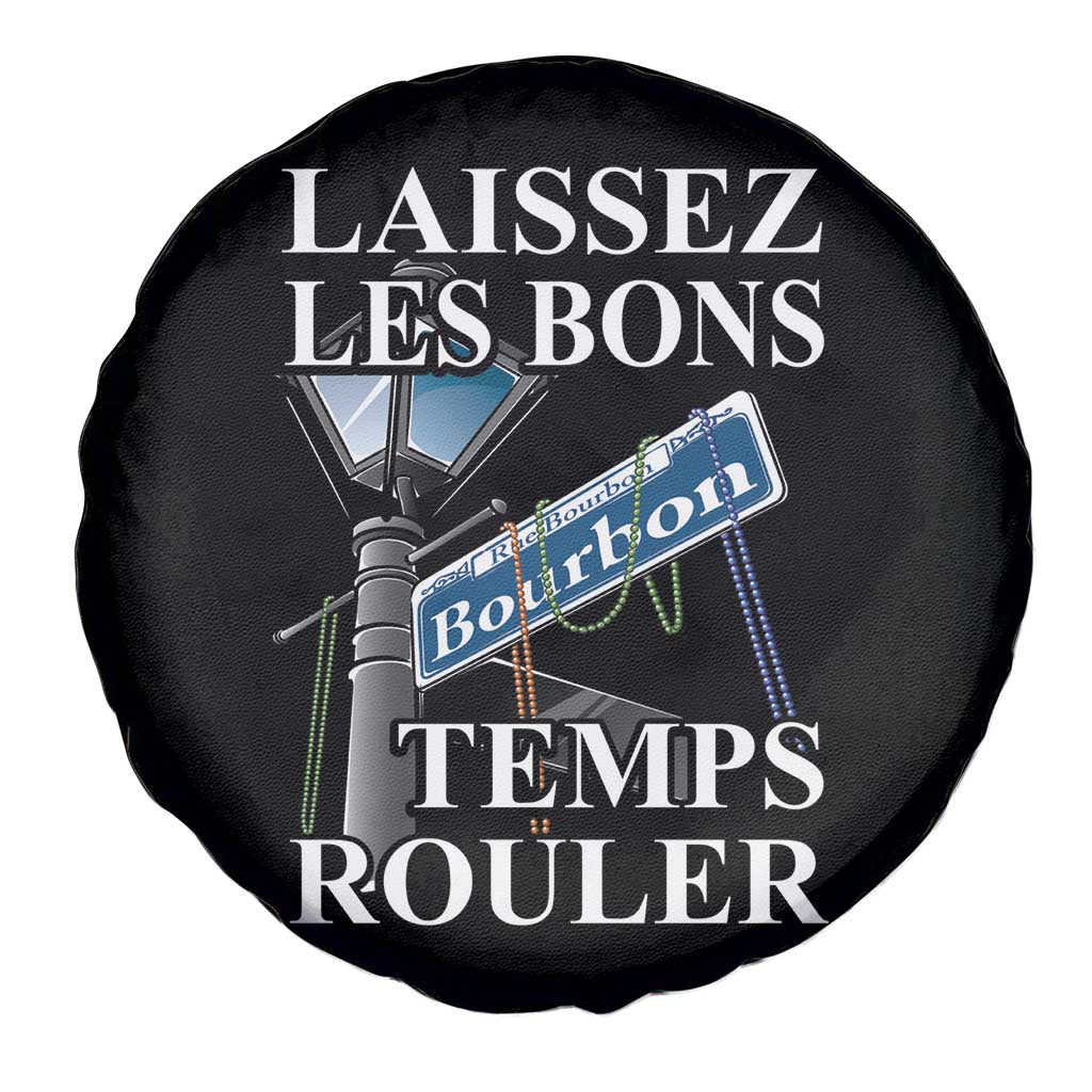 Funny Mardi Gras Laissez Les Bons Temps Rouler Spare Tire Cover Bourbon Street Sign TS11 Print Your Wear
