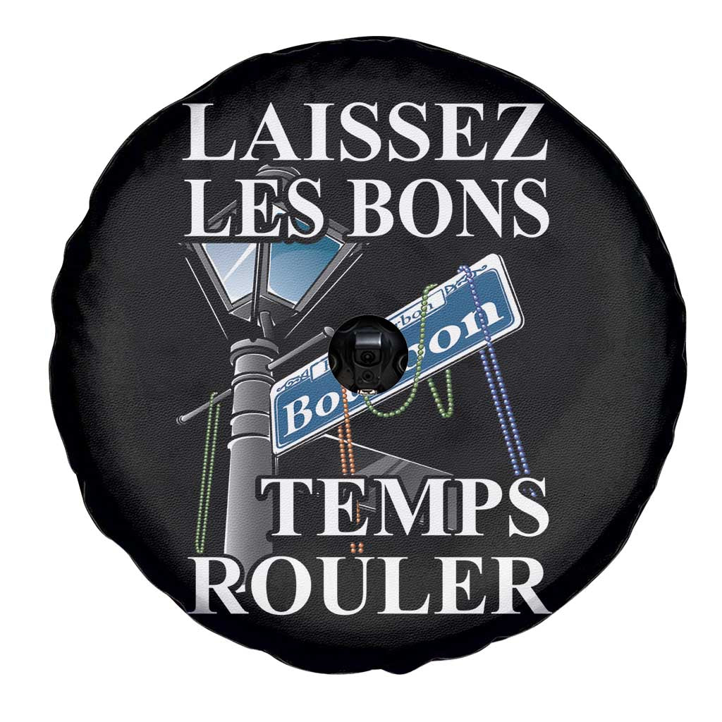 Funny Mardi Gras Laissez Les Bons Temps Rouler Spare Tire Cover Bourbon Street Sign TS11 Print Your Wear