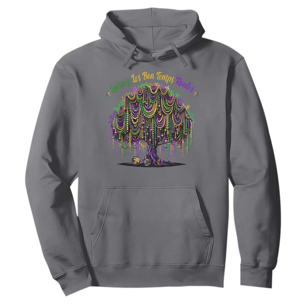 Funny Mardi Gras Bead Tree Carnival New Orleans Coconut Hoodie TS11 Charcoal Print Your Wear