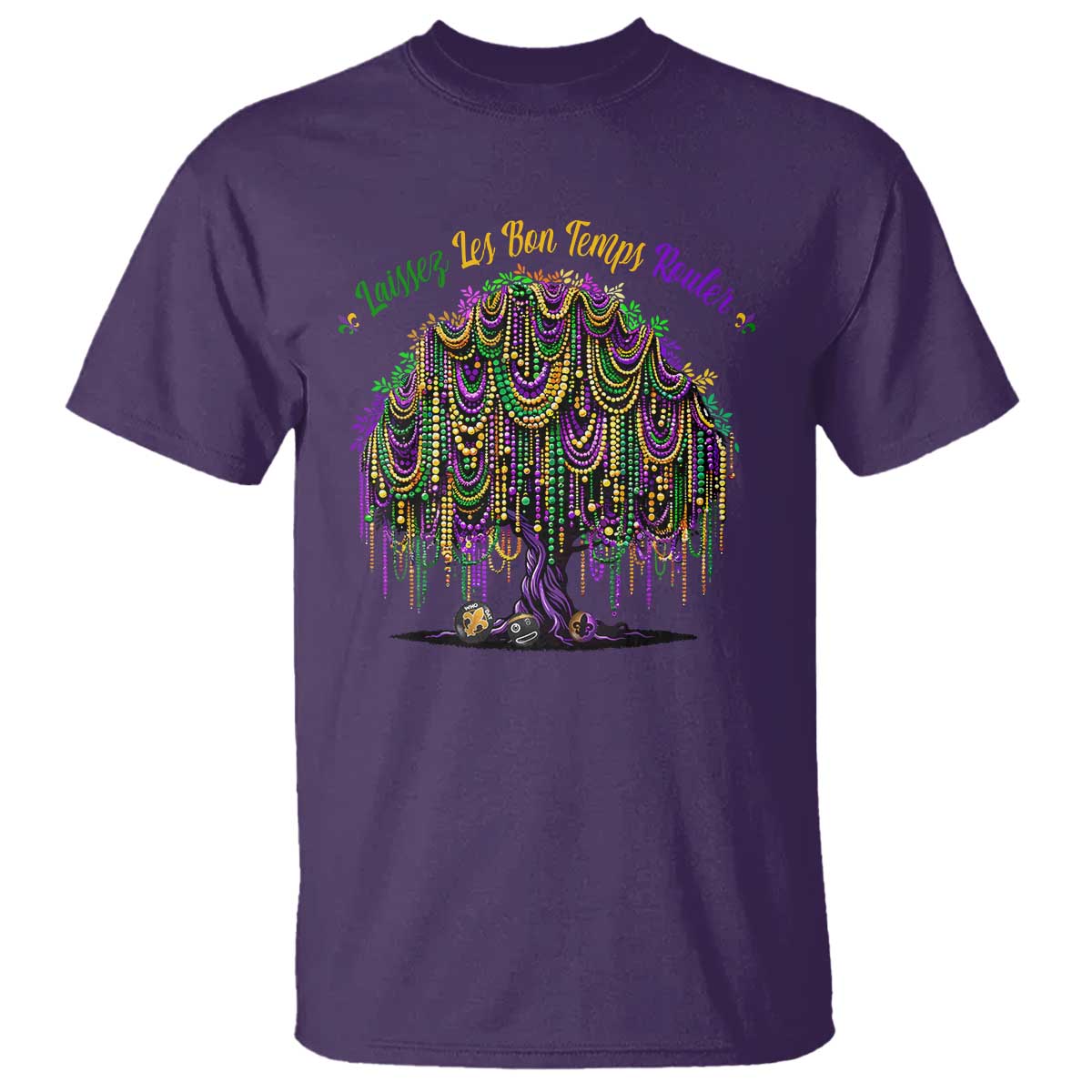 Funny Mardi Gras Bead Tree Carnival New Orleans Coconut T Shirt TS11 Purple Print Your Wear
