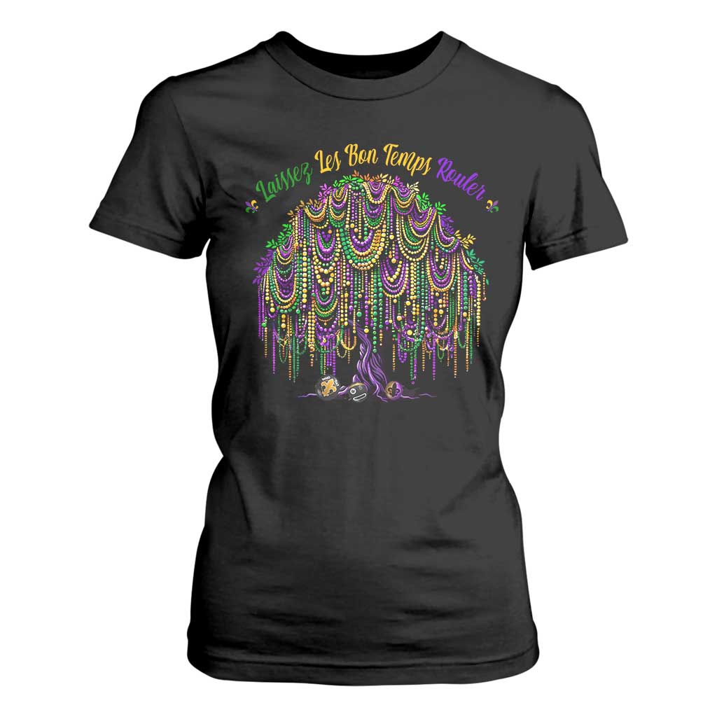 Funny Mardi Gras Bead Tree Carnival New Orleans Coconut T Shirt For Women TS11 Black Print Your Wear