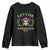Funny Mardi Gras Youth Sweatshirt Let The Shenanigans Begin Jester Hat TS11 Black Print Your Wear