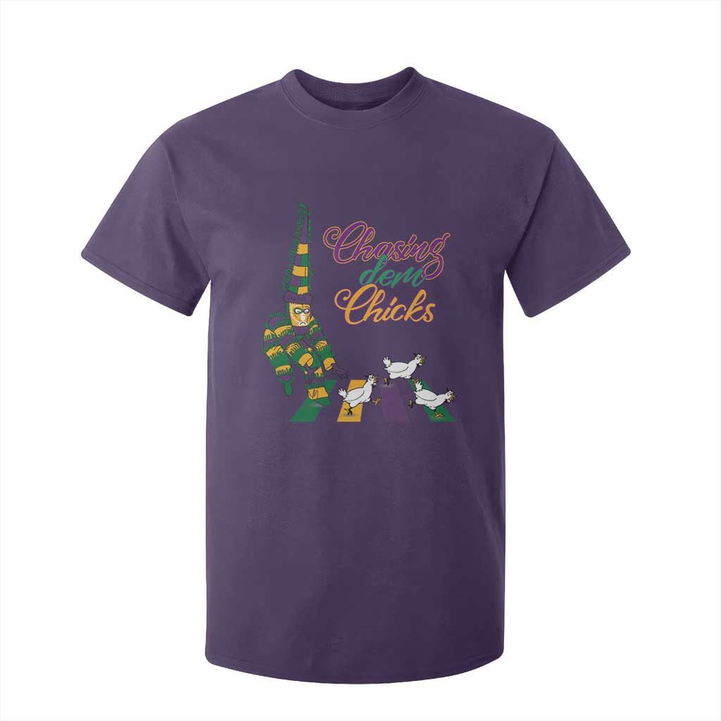 Funny Courir De Mardi Gras T Shirt For Kid Chasing Dem Chicks Carnival TS11 Purple Print Your Wear