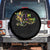 Funny I'm Catchin' If You're Throwin' Mardi Gras Spare Tire Cover Crawfish Beads Fleur De Lys TS11 No hole Black Print Your Wear