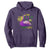 Funny Mardi Gras Pelican Hoodie I'm Catchin' If You're Throwin' Beads Doubloons TS11 Purple Print Your Wear