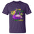 Funny Mardi Gras Pelican T Shirt I'm Catchin' If You're Throwin' Beads Doubloons TS11 Purple Print Your Wear