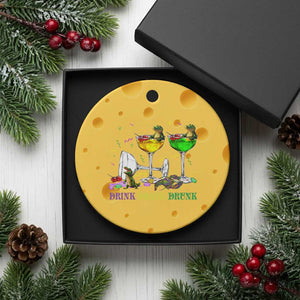 Funny Mardi Gras Drinking Ceramic Ornament Drink Drank Drunk Glass Of Wine Alligators TS11 1pc Yellow Cheese Print Your Wear