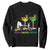 Funny Mardi Gras Drinking Sweatshirt Drink Drank Drunk Glass Of Wine Alligators TS11 Black Print Your Wear